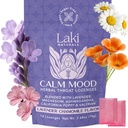 Laki Naturals Lavender Chamomile Calm Mood Fonksiyonel Herbal Lozenges (14ct) Throat & Calming Hard Candies, Ashwagandha, California Poppy & Valerian. Vegan, Sugar Free, Gluten Free