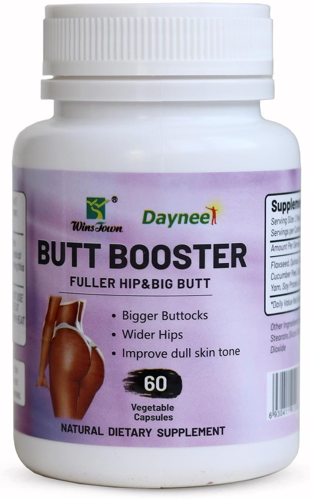 AIHIYO But Booster καψάκιο, Hip Butt Enhancement συμπλήρωμα χάπι, Bigger Buttocks και βελτίωση Dull Skin Tone, 60 κόμης