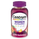 Centrum MultiGummy Gummy Multivitamin για γυναίκες, Multivitamin/Πολλαμινικό συμπλήρωμα με βιταμίνη D3, Β και Αντιοξειδωτικά, Ποικιλόμορφη Γεύση Φρούτων - 170 Count
