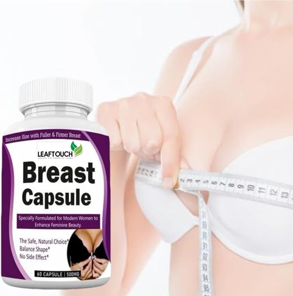Breast Enhacement Capsules, Breast Enlargement Capsules, Firmer, Fuller, Bigger, Curvy Breast, 60 Counts Pack | Pack of 1