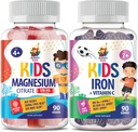 Çocuklar ve Yetişkinler için Çocuklar ve Magnezyum Gummies için SUNNY SAM Demir Gummies - 500 mg - Calm Magnezyum Chews - Magnezyum Citrate Chewable Supplement for Mood & Muscle Support