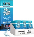 LPS Liquid Collagen & Whey Protein Supplement - Non-GMO Drink, Sugar-Free - Erkekler ve Kadınlar için sağlıklı Skin & Saç, Neutral, Single Care (25 Packets)
