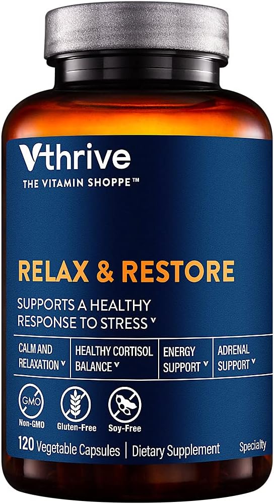 Rahatlayın ve geri yükleme Strese Sağlıklı Bir Yanıt (120 Vegetarian Capsules)