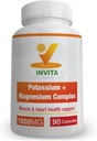 Invita Pyum Magnezyum Kompleksi 1000 MG For Leg & Kas Desteği I (90 Capsules) - Yüksek Abhidrasyon Piyonitesi Magnezyum Aspartate Oksit Glycinate Gluconate & Citate