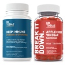 Dr. Tobias Deep Immune Probiotics & Prebiotics and Apple Cinegar Vummys, υποστηρίζει Digestive Health, Gut Immune Function, Cleanse & Detox για άνδρες & γυναίκες με 4.4. Δισεκατομμύρια CFU & Η Μητέρα