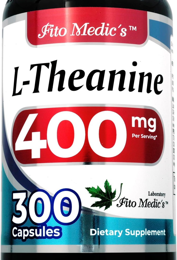 FITO MEDIC'S Lab | l theanine |300 Capsules |400 mg / Theanine Supplement | l theanine Supplement | Ultra yüksek Aborpsiyon.