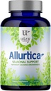 Utzy Naturals Allurtica | Herbal Supplement with Quercetin and Sting Nettle | Date Support for Yetişkinler & Kids | Non Drowsy | 120 Capsules