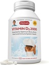 ANDREW LESSMAN Vitamin D3 2000 IU 180 Capsules - High Potency, Essential fordis Abxia, Supports Bone Health, Health Muscle Function, Immune System, More. Small Easy to Swallow Capsules