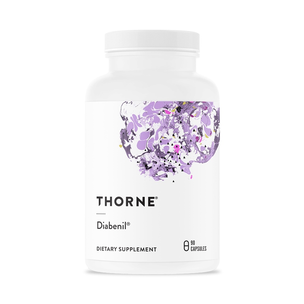 THORNE - Diabenil - Υποστήριξη για τη Διατήρηση της Υγείας * - με Χρώμιο, ALA, και Quercetin Φυτοσώματα - 90 Κάψουλες