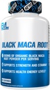 Evlution Beslenme Black Maca Root - Enerji Desteği - 500 mg Organik Siyah Maca Root Toz - Workout Supplement - Vegetarian Capsules - for Strength Performance & Stamina - 60 Hizmetler