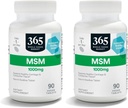 365 by Whole Foods Market, MSM 1000Mg, 90 Tablet (Pack of 2)