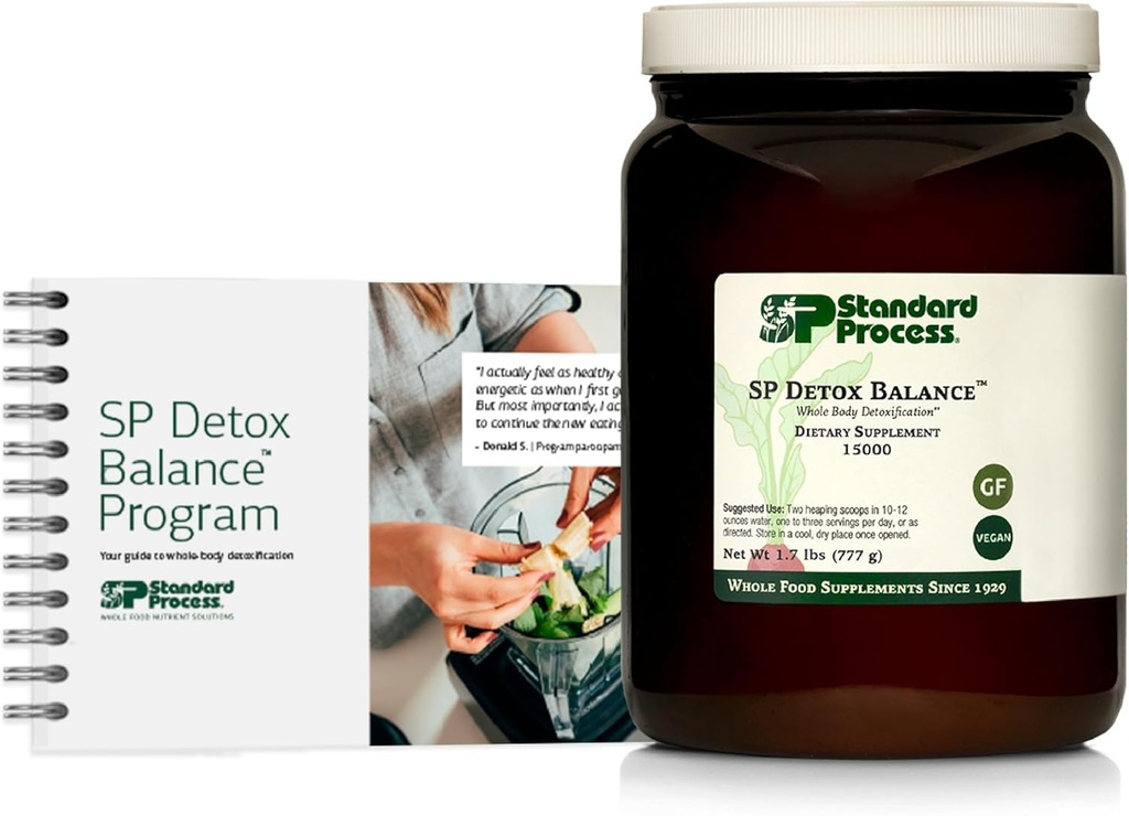 Standard Process SP Detox Balance, 10-Day Program Kit - Detox Cleanse with Pea Protein, Iron, Magnesium & Choline - Vegan, Non-Dairy & Gluten-Free - 1 Kit
