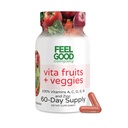Güzel Superfoods Vita Meyveleri ve Veggies Capsules - 25 Superfood Malzemeler, Meyve ve Sebze Çokvitamin, 60 Kont - Erkekler ve kadınlar için - A, C, D, E, B ve çinko Capsules