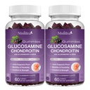Mulittea Glucosamine Chondroitin Gummies - Επιπλέον συμπλήρωμα κοινής υποστήριξης δύναμης με MSM & Elderberry για τη φυσική κοινή, αντιοξειδωτική ανοσοποιητική υποστήριξη για ενήλικες, άνδρες και γυναίκες-(2 πακέτο)