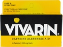 Vivarin, Caffeine Pills, Her Tablette 200 mg Caffeine, Güvenli ve Etkili Bir şekilde Awake, Alertness Aid, Energy Supplement, 16 Tablet - 1 Pack