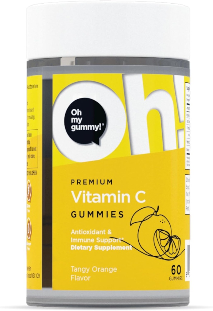 Oh My Oh Vitamin C Gummies for Yetişkinler and Kids – Tamam for Immunity, Bone and Muscle Health - Helps Body Store Iron
