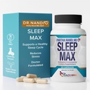 Dr. Nandi'nin Uyku Max Natural Sleep Aid – Magnezyum, GABA, 5-HTP & Taurin – REM Sleep & Deep Sleep Supplement Without Melatonin – Non-Habit Format Vegan Herbal Sleep Aid – Non-GMO – 60 Capsules
