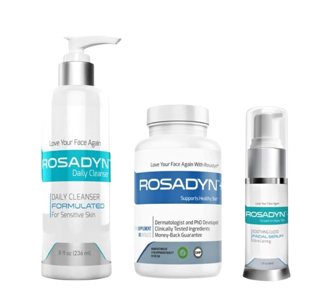 Προϊόντα περιποίησης δέρματος Rosadyn Rosacea, σετ 3
