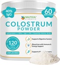 Colostrum Toz - 40'dan fazla IgG - İlk 4-6 Saat Sütlü Çim Fed Colostrum - Bovine Colostrum - ABD Midwest Pasture Yükseltd Colostrum Tamam Toz - Insanlar Için Unflavored Bovine Colostrum - 120g