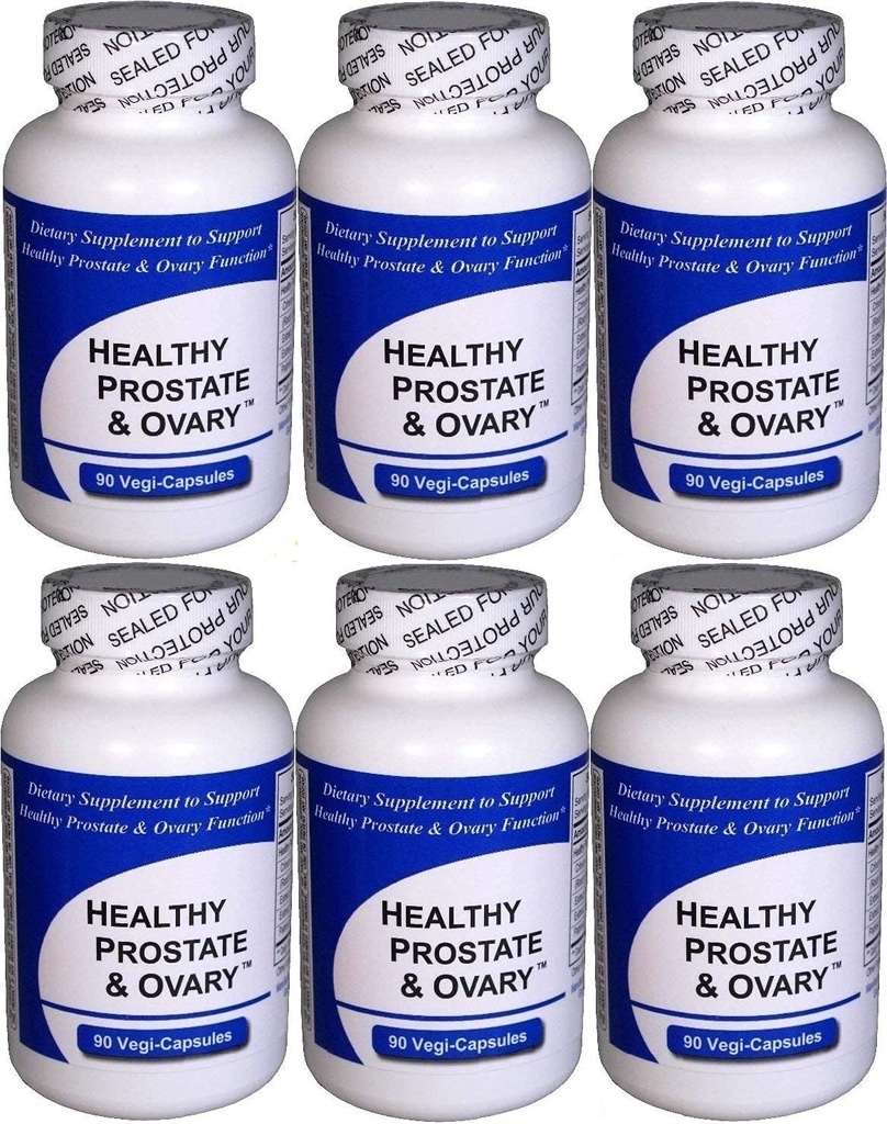 Sağlıklı Prostate ve Ovary Capsules 6Pack (6 Şişeler Toplam 540 Capsules) - Yoğun Herbal Ölme - Doğal Diyetsel Tamam - Vietnamlı Crinum Latifolium Herb Ekstraksiyon & Diğer Her - Prostate Beslenme