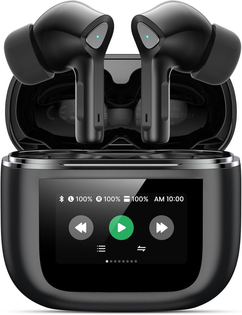 Kablosuz Earbuds Bluetooth 5.3 Kulaklıklar 50H Playtime Deep Bass Stereo Ear Buds with Mic IPX7 Water Comfort Light in Earphones for Pad Android/iOS Phones Things for Women Men Men