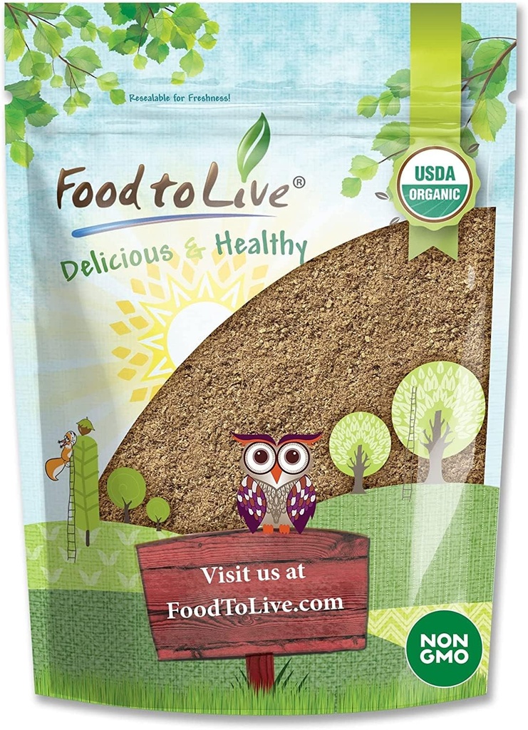 Yiyecek to Live Organic Psyllium Husk Toz, 2 Pounds – Non-GMO, Kosher, Ultra Fine, Unsweetened, Unflavored, Rich in Fiber, Natural Food, Bulk, Vegan, Keto Friendly