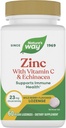 Τρόπος της φύσης Zinc Lozenges με βιταμίνη C & Echinacea, συμπληρώματα ψευδαργύρου για άνδρες και γυναίκες, ανοσοποιητική υποστήριξη *, Wild Berry Flavor, 60 Lozenges (συσκευασία Μαΐου Vary)