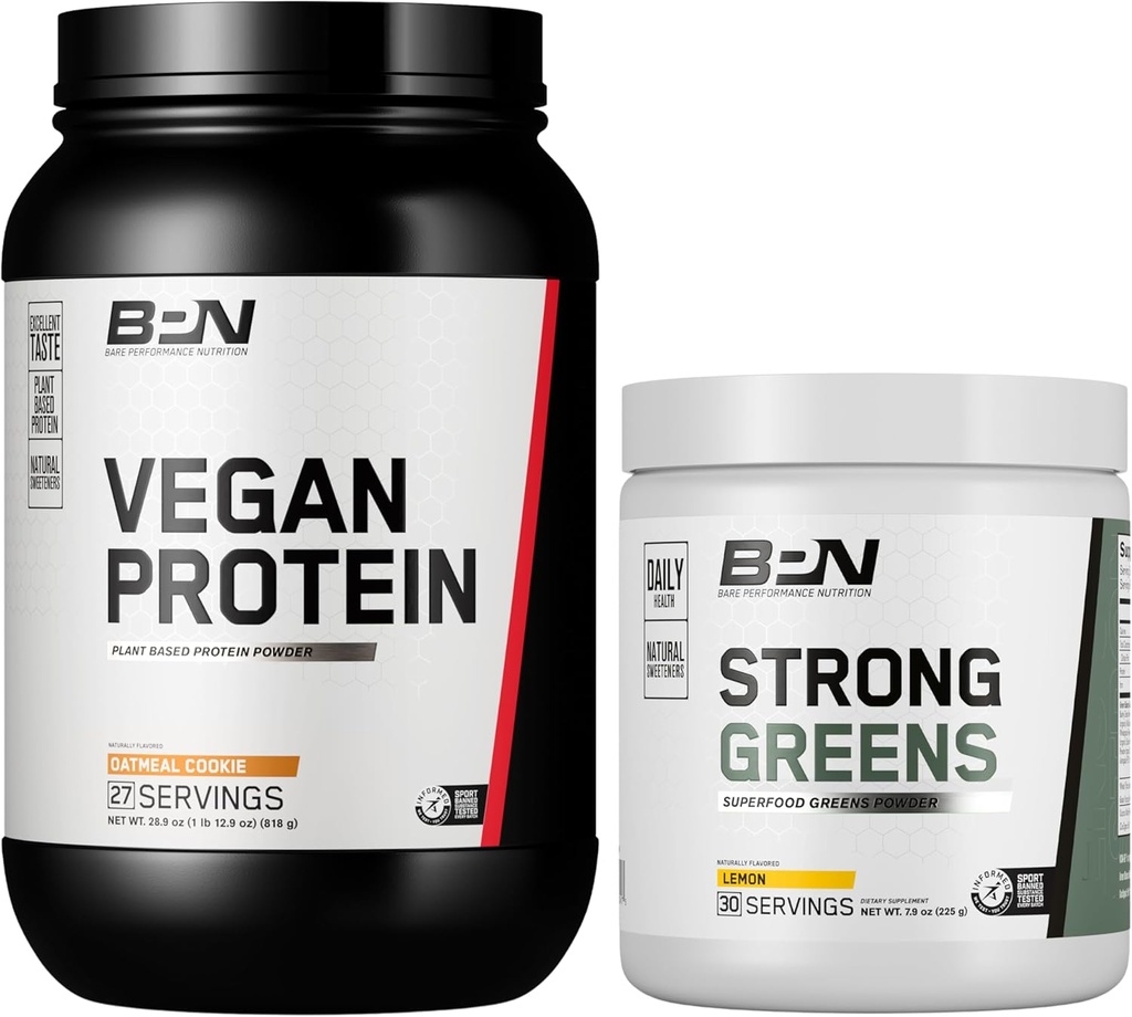BARE PERFORMANCE NUTRITION BPN Vegan Oatmeal Cookie Protein + Güçlü Yeşiller Limon Paket