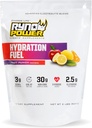 Ryno Power Hydration Fuel Electrolyte Drink Mix 2lb (20 σέρβις) 'Fruit Punch' - Advanced Electrolyte Formula + BCAA's - Χωρίς γλουτένη - Παρατεταμένη ενέργεια και αποκατάσταση μυών