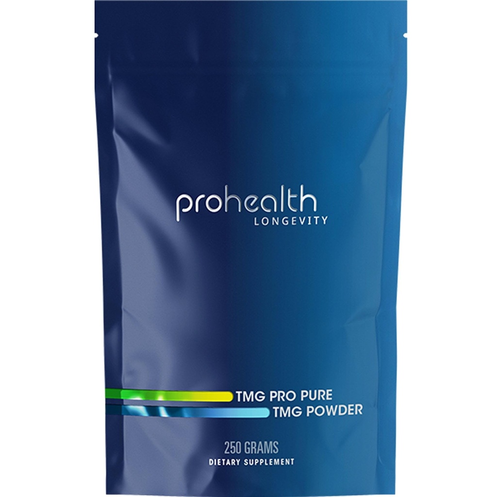 ProHealth TMG Amino Asit Kan basıncı (Tritilglycine - Betaine Anhidrus Supplement) - Medeniyet Desteği 250 Grams Bulk Toz Longevity