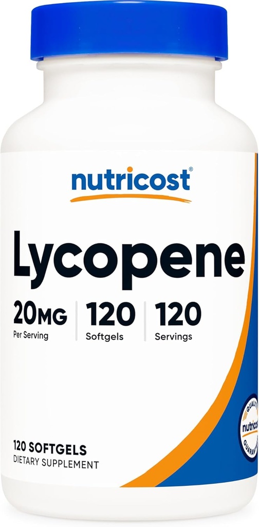 Nutricost Lycope (20mg) 120 Softgels - Χωρίς γλουτένη, μη ΓΤΟ
