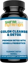 SHIFAA NUTRITION Premium Colon Cleanse & Herbal Detox Pills | 2x15 Gün Supply | Probiyotiks, Fennel Tohum, Cascara Sagrada & Ginger Root Halal Vitaminleri