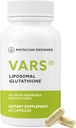 Physician Designed VARS Liposomal Glutathione Capsules - Patented Antioxidant Liquid Dietary Supplement, Anti-Aging, Detoxification, Fortify Immune System, Energy Management Skin Brightening, 60 count