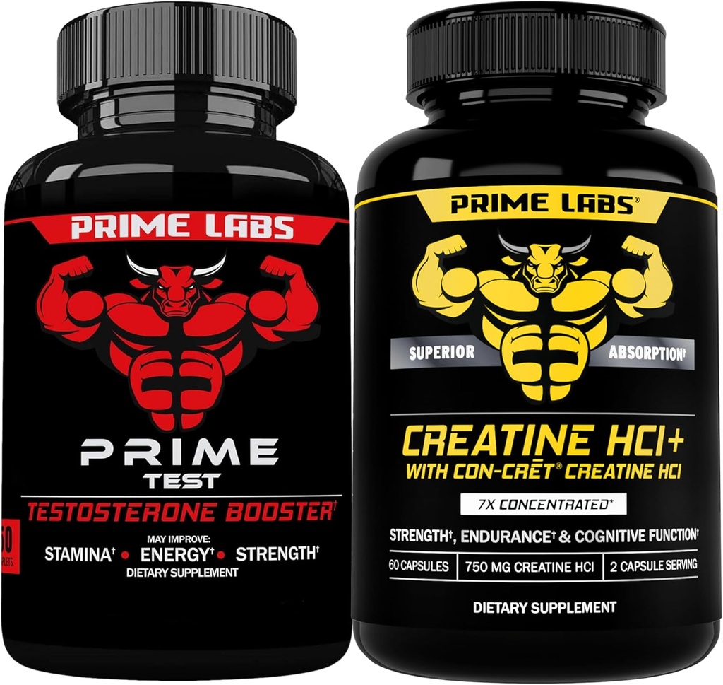 Prime Labs Prime Test + Κάψουλες HCl Creatine