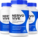 (Pack of 3) NervoVive – Original Nervo Vive Nerve Health Support Formula, Total Nerve Care with Natural Materialss for Comfort & Signal Function | NervoVive24 Easy-to-Take Daily Pills (180 Capsules)