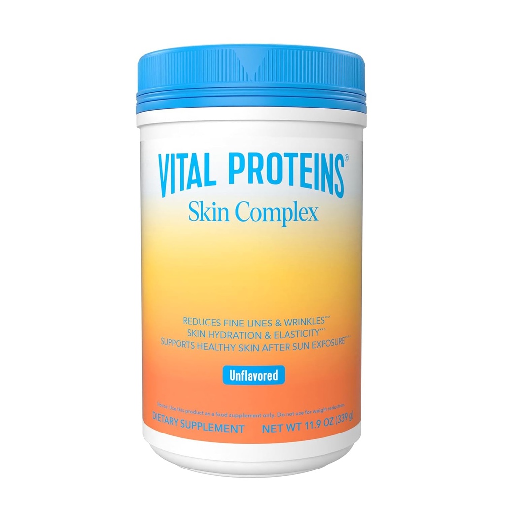 Vital Proteins Collagenmel for Women - 20g Hydrolyzed Collagen, C vitamini, Hyaluronic Asit, Fine Lines & Wrinkles, Datasol & Holimel - Skin Kompleksi, Unflavored 11.9oz Toz Toz
