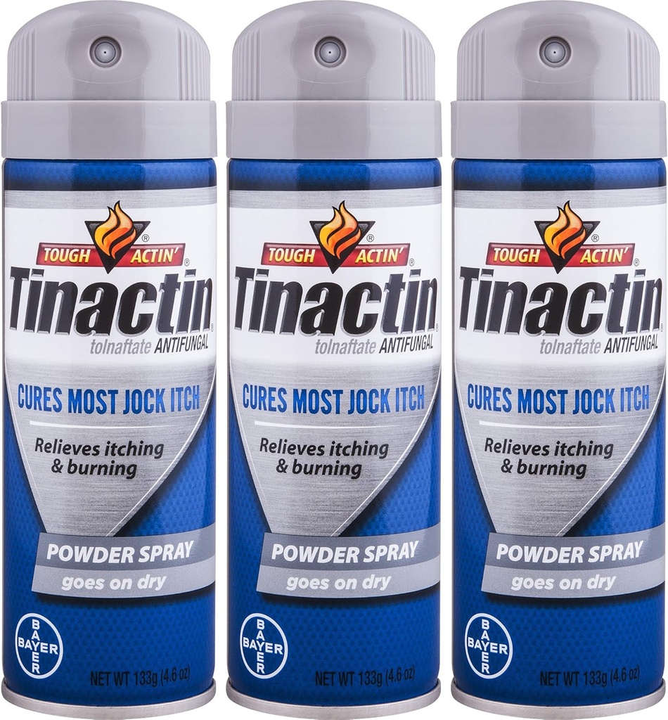 Tinactin Jock Itch Spray Toz,4.6 oz. (Pack of 3)
