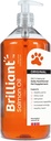 Köpekler için Brilliant Salmon Oil, Cats & Puppies | Omega 3 Fish Oil Sıvı Supplement with DHA, EPA Fatty Acids | Supports Skin and Coat, Immune System & Ortak Fonksiyonl | Hofseth BioCare (34oz)