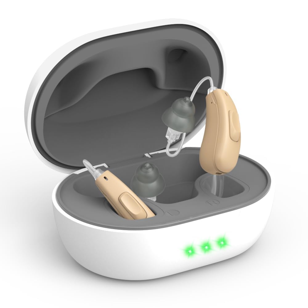 Βοηθητικά ακοής για ηλικιωμένους, όχι ενισχυτές Επαναφορτιζόμενο ακουστικό με θόρυβο Ακυρώνοντας ελαφρύ βάρος με τεχνολογία 16-Channel Digital Technology, OTC