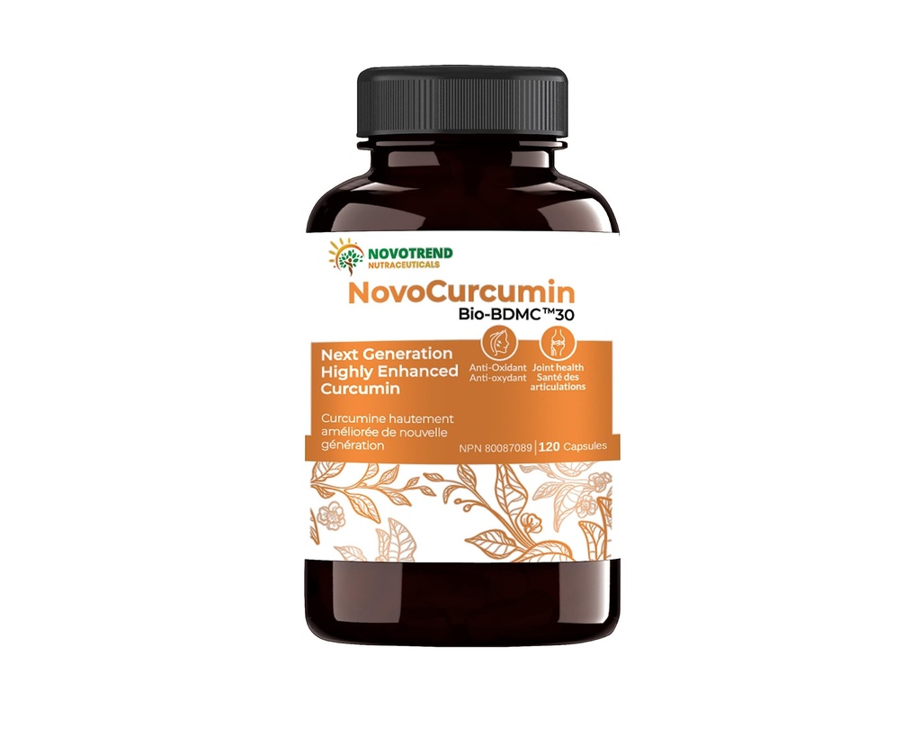 NovoCurcumin-Next Generation Highly Geliştirilmiş Curcumin- 120 Capsules