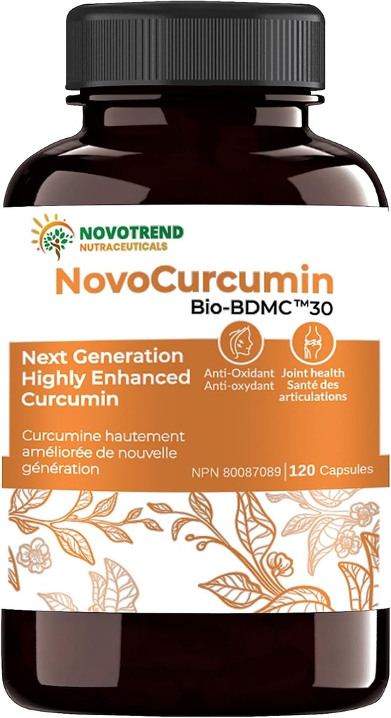 NovoCurcumin-Next Generation Highly Geliştirilmiş Curcumin- 120 Capsules