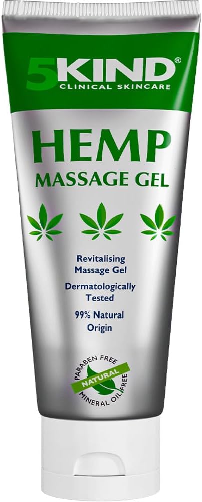 5kind Hemp Active Gel 3.4 fl oz- Hemp Krem maksimum Güçlü - Doğal Soothing Relief Common Gel - Aşağı Arka Için Kas Rub, Ortaklar, Boylar, Dizler ve Omuzlar - En Güçlü Hemp Krem