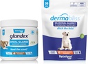 Vetnique Labs Dermabliss Alerji Chews 30 Ct ve Glandex Anal Gland Destek Chews 60 Ct Sche Dog Vitamins & Supplements, Anal Gland Dog Rebiyotiks, Dog Allergies Skin Tedavisi Soft Chew