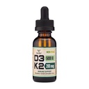 Βιταμίνη D3 K2 5.000 IU Υγρές σταγόνες (5,000 IU D3 και 200mcg 99,9% All-Trans Πατενταρισμένο K2 MK-7 (K2Vital)) Μέγ. Απορρόφηση Υγρή βιταμίνη D σταγόνες (30 Σερβίρει) από Διπλό ξύλο