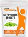 BulkSupplements.com Soy Protein Isolate Toz - Vegan Protein Toz, Unflavored - Pure & Gluten Free, 30g per Service, 1kg (2.2 lbs) (Pack of 1)