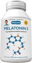 ANDREW LESSMAN Melatonin-3 mg - 60 Capsules - Fizyolojik olarak Dengeli Seviyeler Doğal Olarak Geri Alınmasını Teşvik Etmek için. Günlük Circadian Rhythm'i yeniden davet edin. Faciliteates Sleep. No Morning Hangover