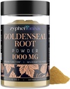 Goldenseal Root Powder Organic 1000 mg - Goldenseal Powder Supplement for Immune & Gut, Pure & Natural Herbal Goldenseal Supplement, Gluten Free - 60 Servings（1 Bottle）