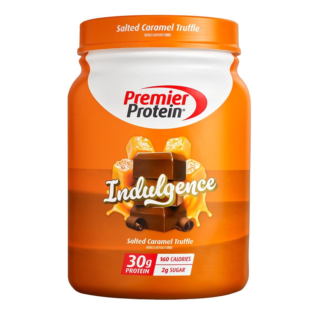 Premier protein Indulgence protein Toz, Salted Caramel Truffle, 30g protein, 3g Sugar, Gluten Free (17 hizmet)