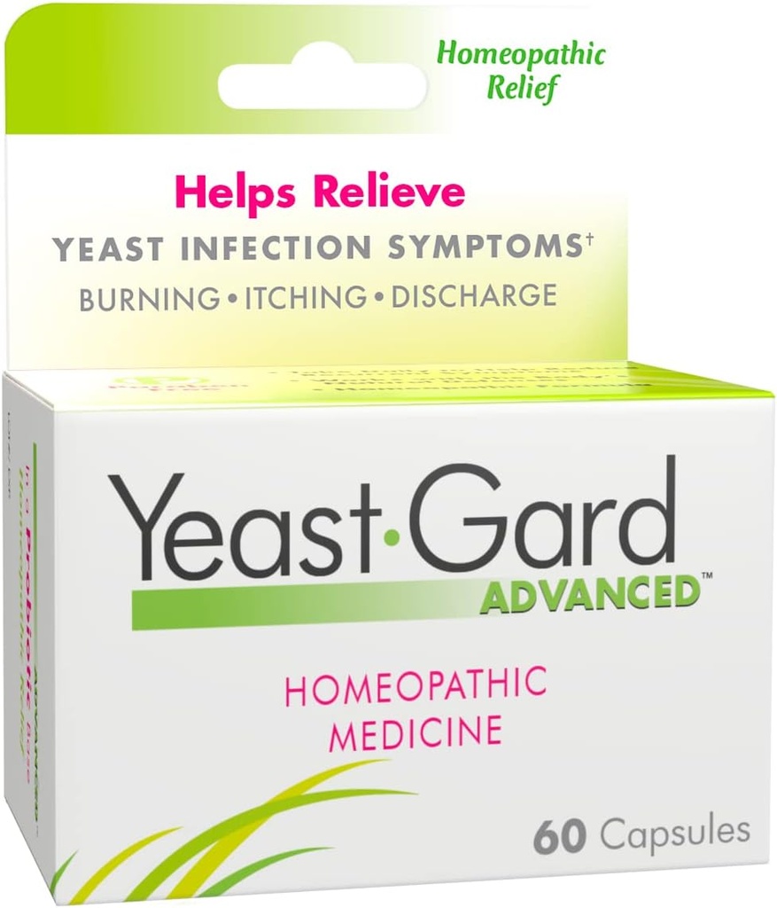 YeastGard Advanced Homeopathic Remedy Capsules - 60 sayı Şişe