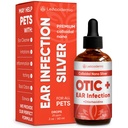 Dog Ear Enfeksiyon Tedavisi | OTIC+ Köpekler ve Kediler için enfeksiyon tedavisi | Cat Clean Drops | Chlorhexidine için yıkanır | Otic Irritations & Itchings | Nano Silver | 2 Oz Oz
